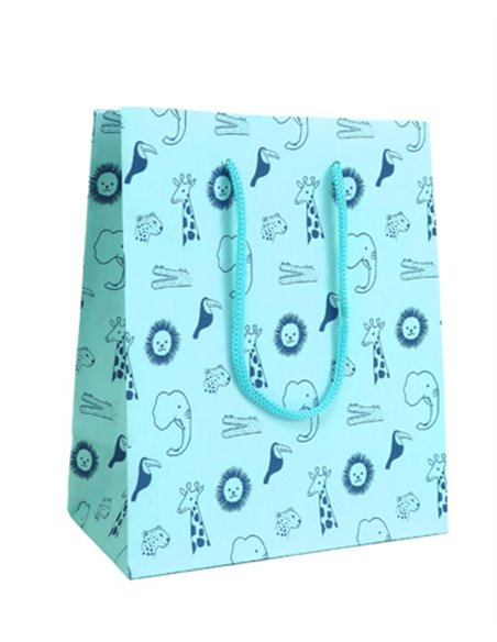 PUNGI CADOU PETIT JUNGLE BLUE L 240 x 100 x 335 MM ROTOLUX