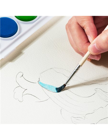 ACUARELE 8 CULORI 28MM ECONOMY DELI