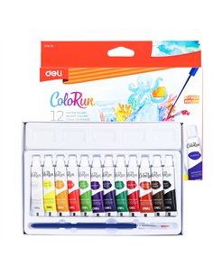 TEMPERA 12 CULORI 5ML DELI