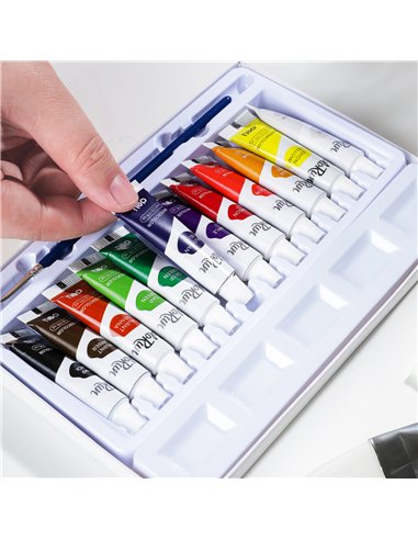 TEMPERA 12 CULORI 5ML DELI