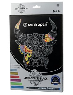 SET COLI DESEN ANTI-STRESS + 6 MARKERE CENTROPEN