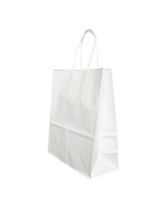 PUNGA HARTIE MANER RASUCIT 18 x 8 x 22 CM ALB/ALB PAPIROTI