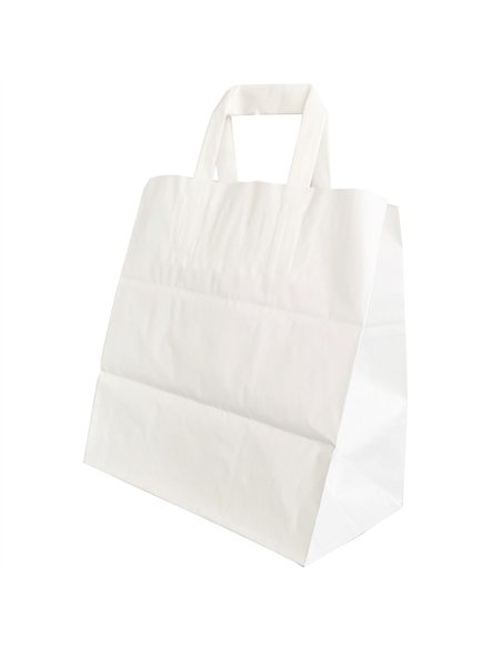 PUNGA HARTIE SNACK FOOD 26 x 17 x 25 CM ALB/ALB PAPIROTI