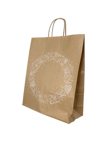 PUNGA HARTIE MANER RASUCIT 32 x 12 x 41 CM MARO/MARO CRACIUN PAPIROTI