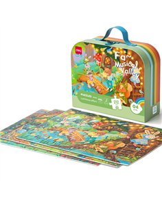 PUZZLE GEANTA CADOU 212 PIESE EFECT LUMINOS VALEA MUZICALA 4.5+ DELI