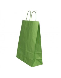 PUNGA HARTIE MANER RASUCIT 18 x 8 x 22 CM VERDE/ALB PAPIROTI