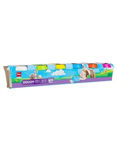 PLASTILINA MODELAJ 6 CULORI X 100G DELI