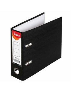 BIBLIORAFT PLASTIFIAT A5 7.5CM NEGRU NOKI