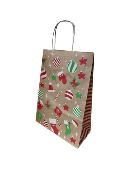 PUNGA HARTIE MANER RASUCIT 26 x 12 x 35 CM MARO GLOB CRACIUN PAPIROTI