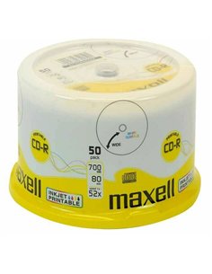 CD-R PRINTABIL 50/SET 700MB CAKEBOX MAXELL