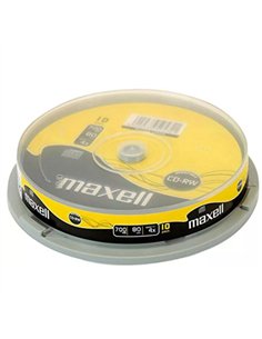 CD-RW 10/SET 4X 700MB CAKE BOX MAXELL