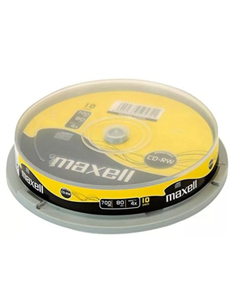 CD-RW 10/SET 4X 700MB CAKE BOX MAXELL