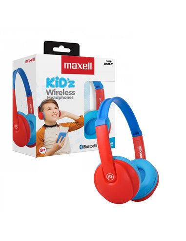 CASTI FARA FIR BLUETOOTH HP-BT350 KIDZ TURCOAZ/ROSU MAXELL
