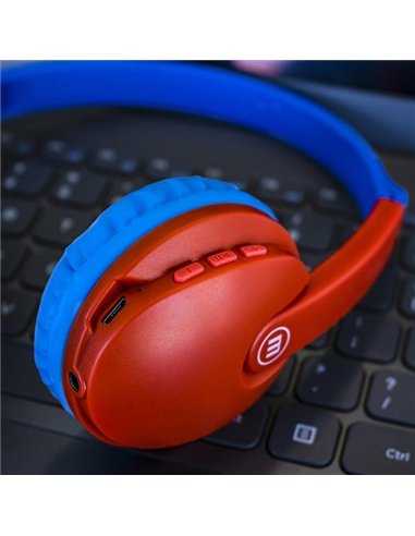 CASTI FARA FIR BLUETOOTH HP-BT350 KIDZ TURCOAZ/ROSU MAXELL