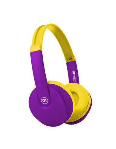 CASTI FARA FIR BLUETOOTH HP-BT350 KIDZ VIOLET/GALBEN MAXELL