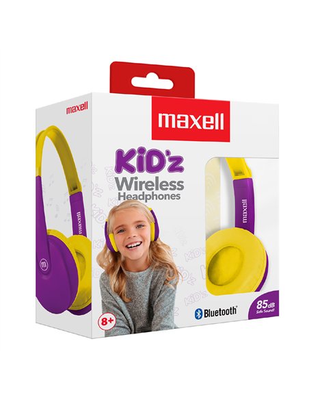 CASTI FARA FIR BLUETOOTH HP-BT350 KIDZ VIOLET/GALBEN MAXELL
