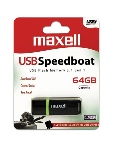 MEMORIE USB 64GB SPEEDBOAT USB 3.1 MAXELL