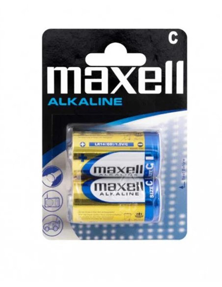 BATERII R14 ALCALINE 2BUC/SET MAXELL
