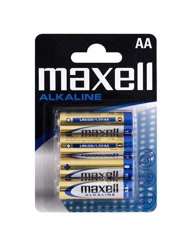 BATERII R6 (AA) 1.5V ALCALINE 4BUC/BLISTER MAXELL