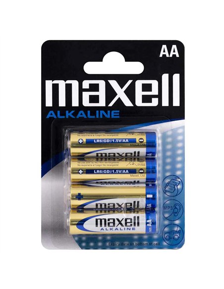 BATERII R6 (AA) 1.5V ALCALINE 4BUC/BLISTER MAXELL