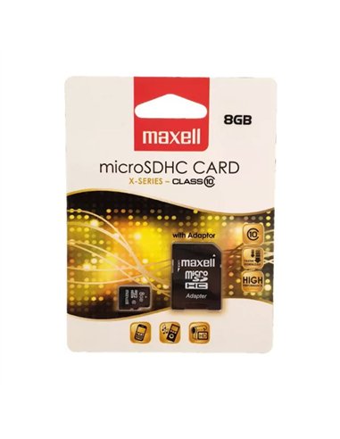 MEMORIE MICRO SDHC 8GB CLS10 CU ADAPTOR MAXELL