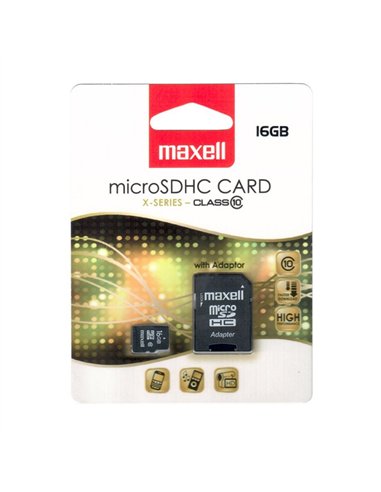 MEMORIE MICRO SDHC 16GB CLS10 CU ADAPTOR MAXELL