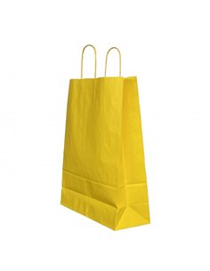 PUNGA HARTIE MANER RASUCIT 18 x 8 x 22 CM GALBEN/ALB PAPIROTI