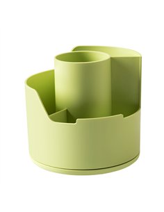 SUPORT ROTATIV INSTRUMENTE DE SCRIS 4 COMPARTIMENTE VERNIL LONGREEN PLASTIC RECICLAT DELI