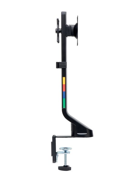 SUPORT MONITOR SMARTFIT DUAL BRATE AJUSTABILE FIXARE PE BIROU NEGRU KENSINGTON
