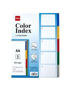 SEPARATOARE INDEX PLASTIC 1-5 DELI