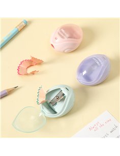 ascutitoare plastic cu container macarons deli 2