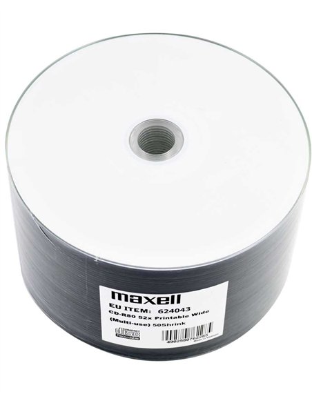 cd-r printabil 50/set maxell 700 mb 52x shrink