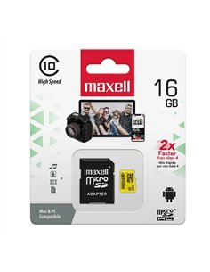 memorie micro sdhc 16gb cls10 cu adaptor maxell