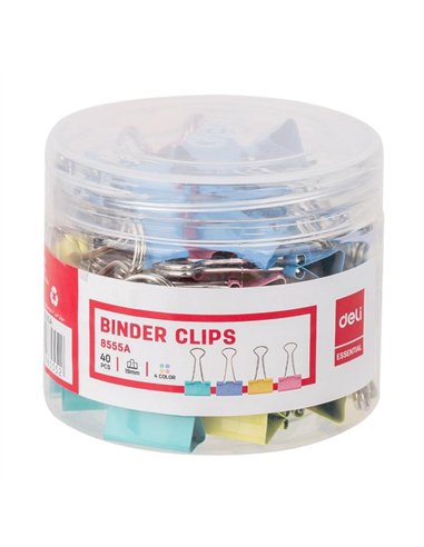 CLIPS HARTIE 19MM COLOR 40 BUC/CUT. PLASTIC DELI