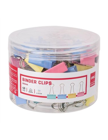 CLIPS HARTIE 25MM COLOR 48 BUC/CUT. PLASTIC DELI