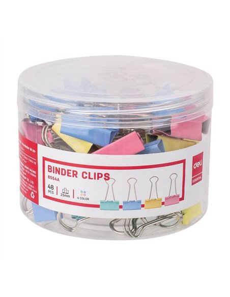 CLIPS HARTIE 25MM COLOR 48 BUC/CUT. PLASTIC DELI