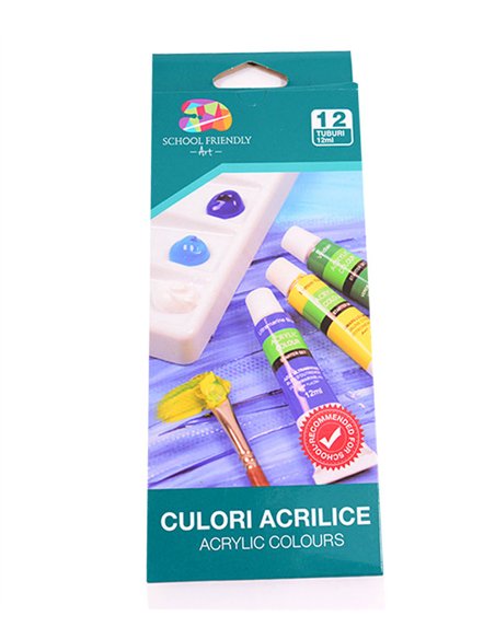 CULORI ACRILICE 12/SET 12ML PIGNA