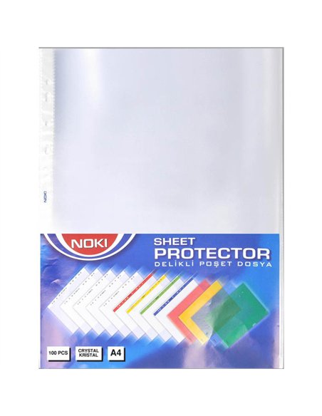 FOLIE PROTECTIE A4 CRISTAL 45 MIC 100/SET NOKI