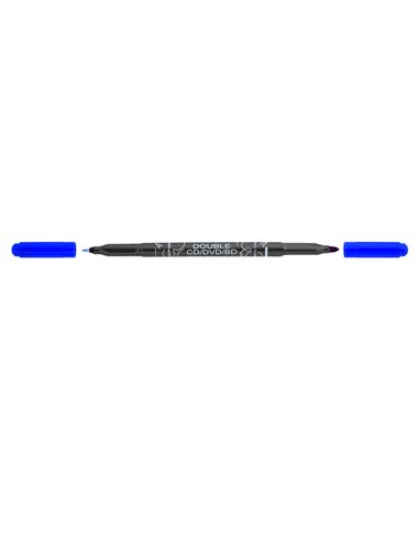 MARKER CD 2 CAPETE ALBASTRU 0.6/2.5MM 3616 CENTROPEN