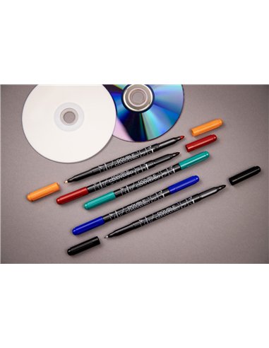 MARKER CD 2 CAPETE ALBASTRU 0.6/2.5MM 3616 CENTROPEN