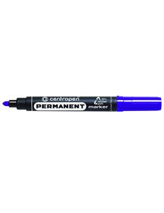 MARKER PERMANENT ALBASTRU VARF ROTUND 2.5MM 8566 CENTROPEN