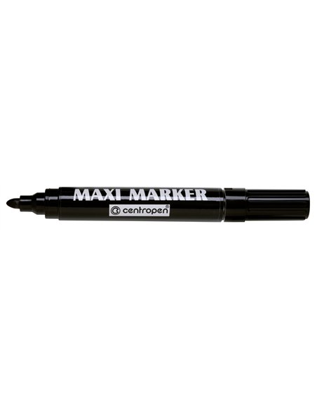 MARKER PERMANENT NEGRU MAXI 2-4MM 8936 CENTROPEN