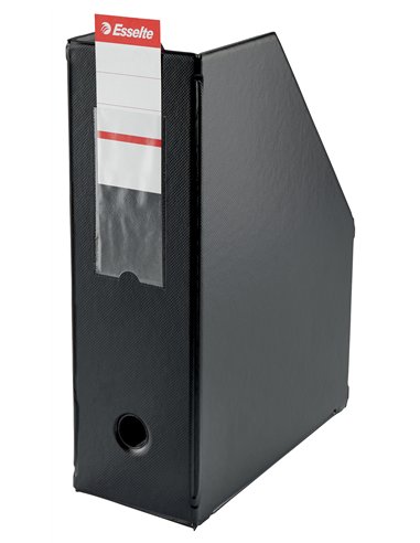 SUPORT DOCUMENTE PLASTIC NEGRU 10CM PLIABIL ESSELTE