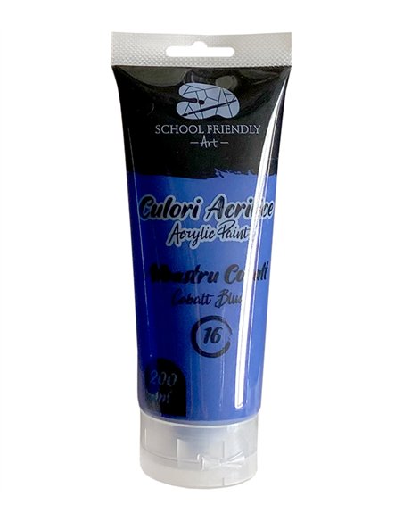 CULORI ACRILICE 200ML ALBASTRU COBALT PREMIUM SF ART PIGNA